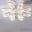 Đèn ốp trần LED 12 cánh tai thỏ màu đen