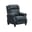 Ghế sofa đơn da bò chính cô Pollenzo màu xanh